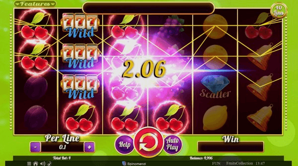Play Fruits Collection 40 Lines online