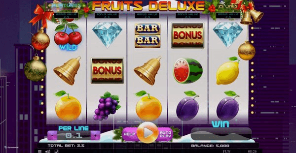 Play Fruits Deluxe Christmas Edition online