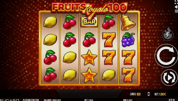 Play Fruits Royale 100 online