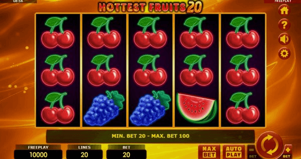 Play Hottest Fruits 20 online