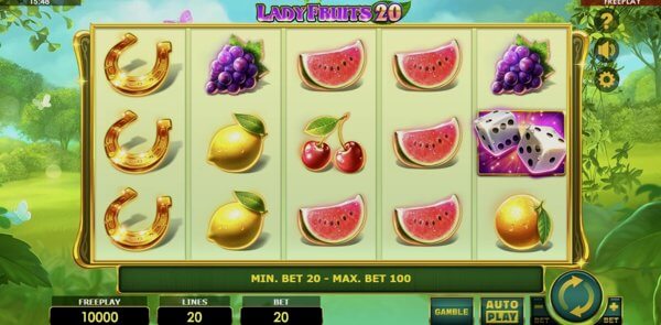Play Lady Fruits 20 online