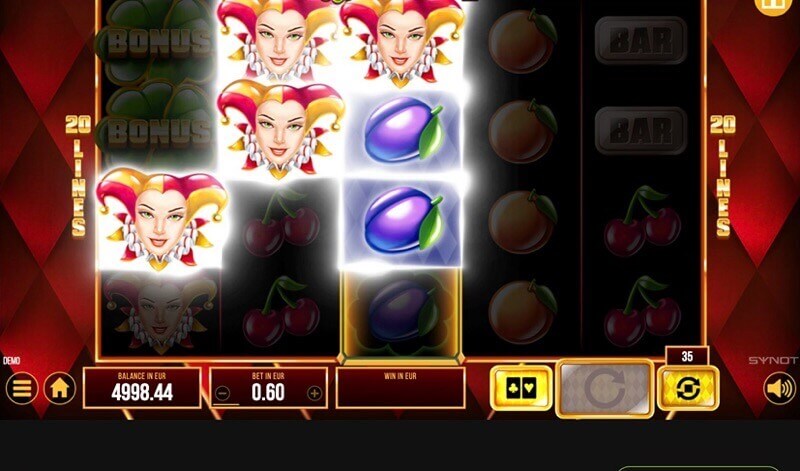 SYNOT slot: reels and symbols in play