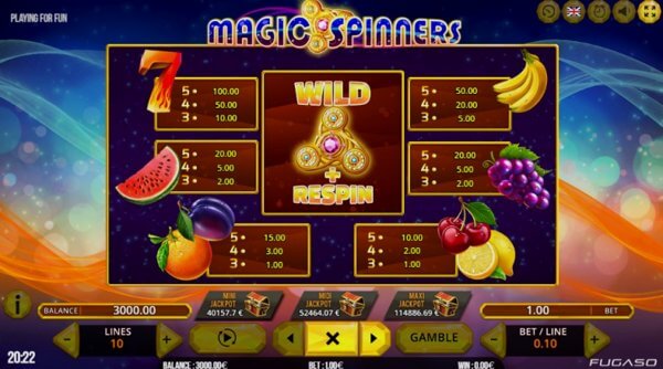 Play Magic Spinners online