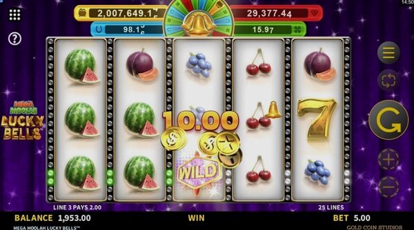 Play Mega Moolah Lucky Bells online