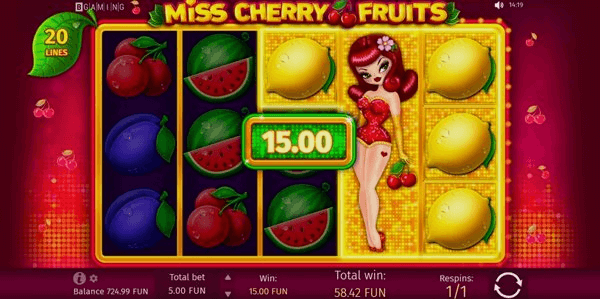 Play Miss Cherry Fruits online