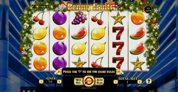 Play Penny Fruits Christmas Edition online