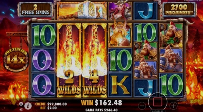 Power Of Thor Megaways video slot: free spins round Power Of Thor Megaways video slot: free spins round