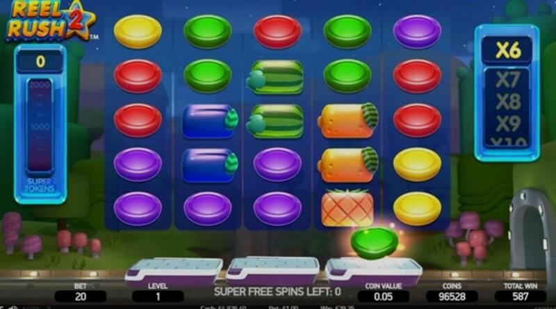 Reel Rush 2 video slot: free spins round Reel Rush 2 video slot: free spins round