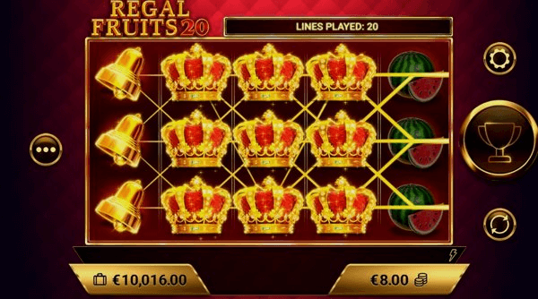 Play Regal Fruits 20 online