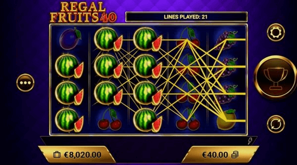 Play Regal Fruits 40 online