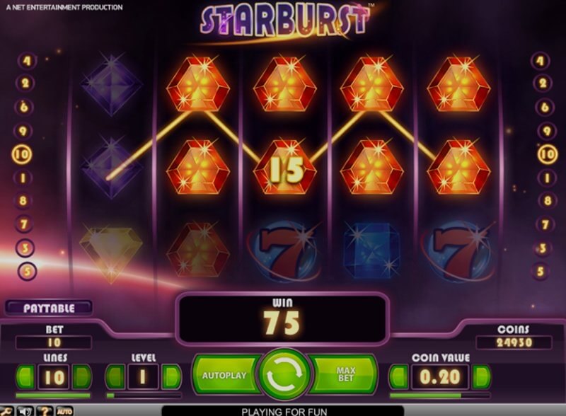 Play Starburst online