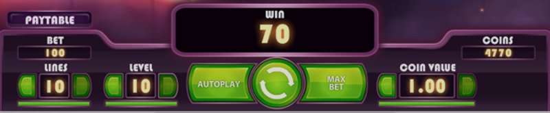 Starburst video slot: reels and symbols in play Starburst video slot: reels and symbols in play