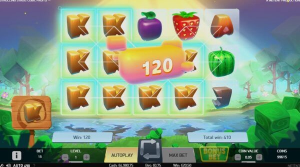 Играть Strolling Staxx Cubic Fruits онлайн