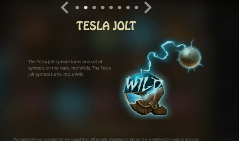 Tesla Jolt video slot: reels and symbols in play Tesla Jolt video slot: reels and symbols in play