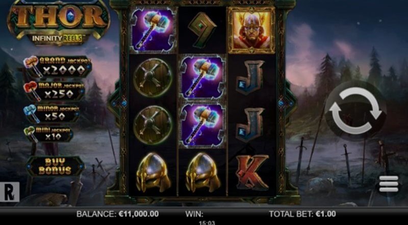 Relax Gaming slot: win screen