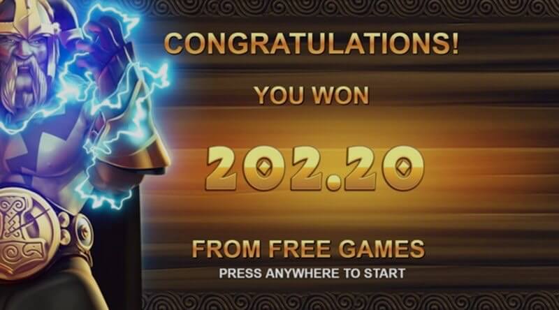 Jelly slot: win screen