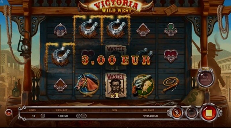 Victoria Wild West video slot: free spins round