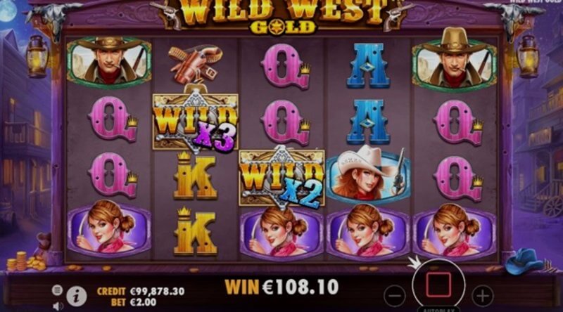 Wild West Gold video slot: reels and symbols in play Wild West Gold video slot: reels and symbols in play