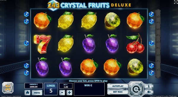 Comparison of slot machines 243 Crystal Fruits