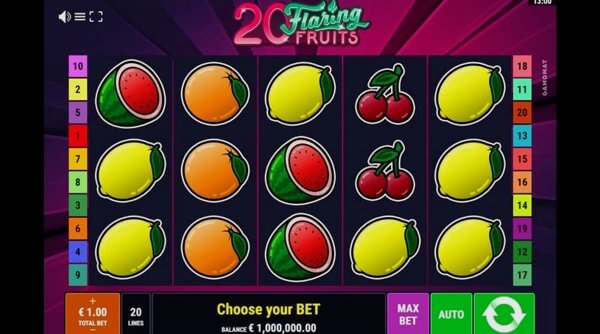 20 Flaring Fruits – демо-версия и бесплатная игра