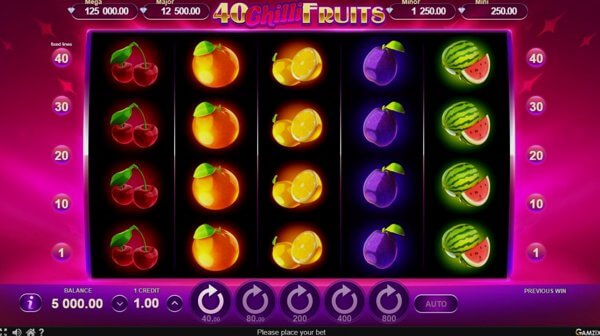 40 Chilli Fruits – Demo and Free play