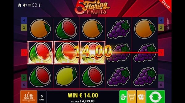 Comparison of slot machines 5 Flaring Fruits