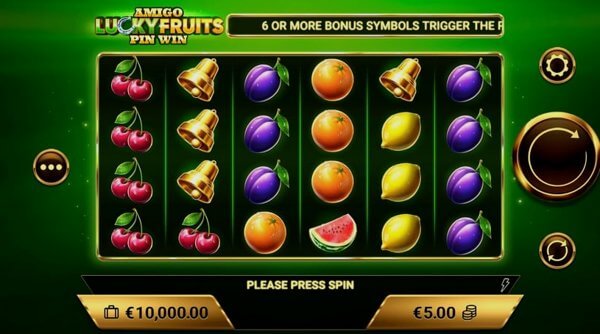 Amigo Lucky Fruits Pin Win на мобильных устройствах и ПК