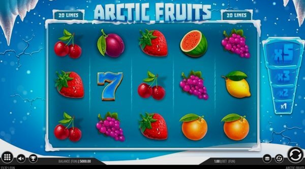 Comparison of slot machines Arctic Fruits