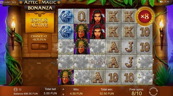 Comparison of slot machines Aztec Magic Bonanza