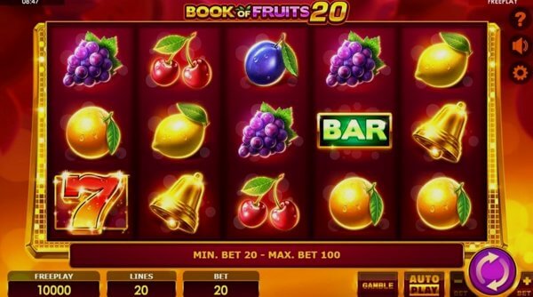 Book Of Fruits 20 on mobile and PC