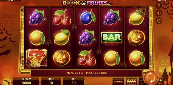 Book Of Fruits Halloween on mobile and PC