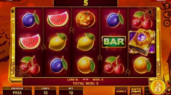 Comparison of slot machines Book Of Fruits Halloween