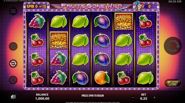 Fruits Gone Wild – демо и бесплатная игра