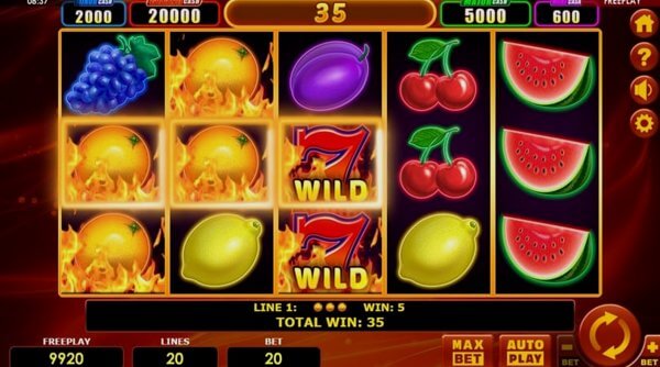 Hot Fruits 20 Cash Spins на мобильном телефоне и ПК