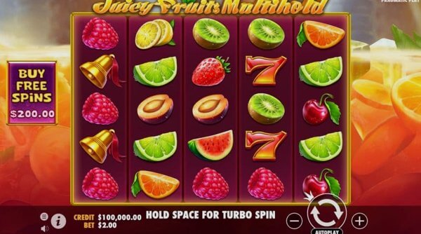 Comparison of slot machines Juicy Fruits