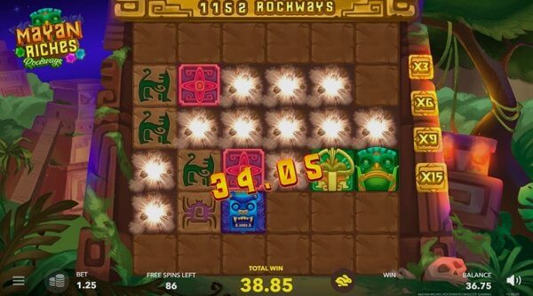 Comparison of slot machines Mayan Riches Rockways