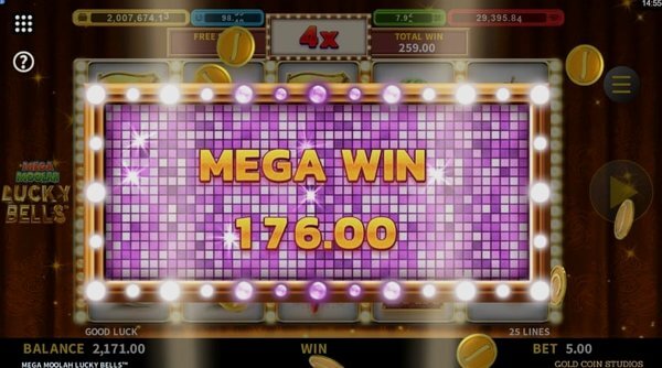 Comparison of slot machines Mega Moolah Lucky Bells