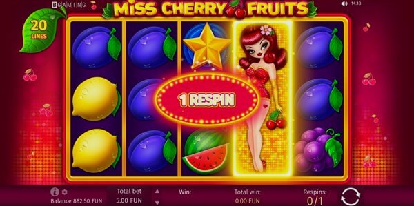 Comparison of slot machines Miss Cherry Fruits