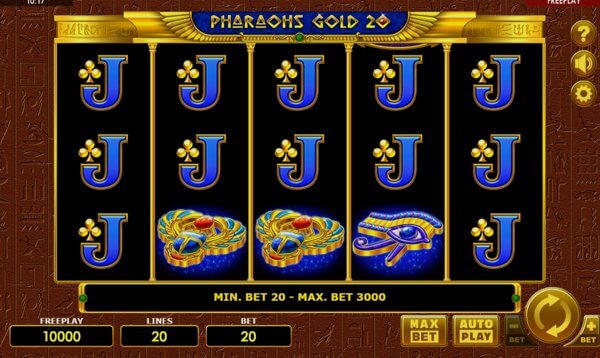 Pharaohs Gold 20 Online – Pro and Cons