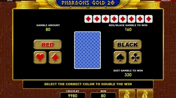 Pharaohs Gold 20 on mobile and PC