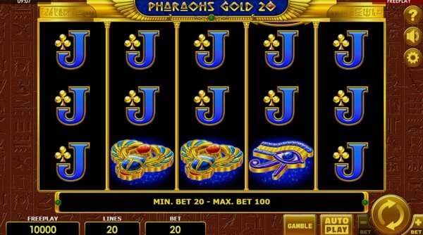 How to Play Pharaohs Gold 20