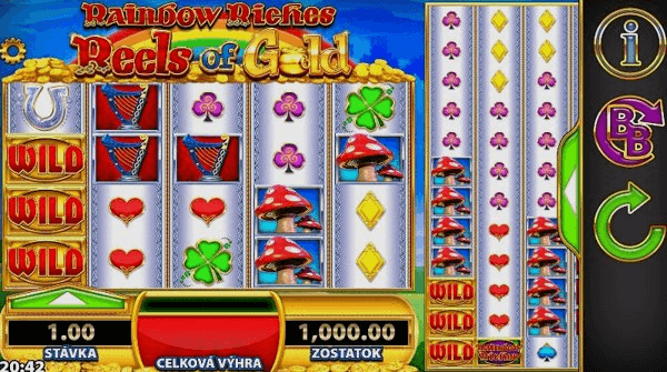 Катушки с золотом Rainbow Riches