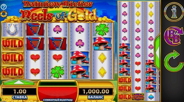 Rainbow Riches Reels Of Gold на мобильных устройствах и ПК