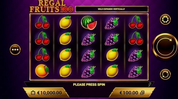 Сравнение игровых автоматов Regal Fruits 100