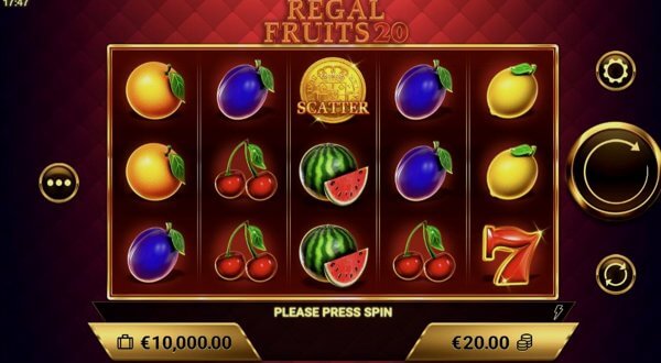 Regal Fruits 20 on mobile and PC