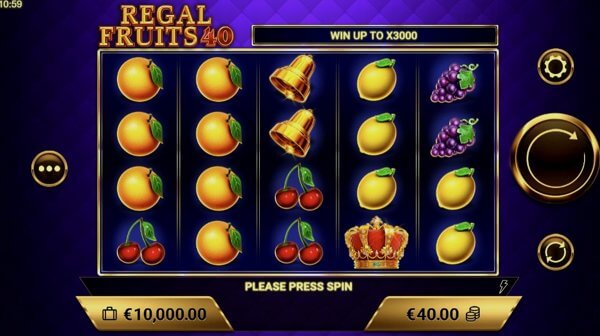 Regal Fruits 40 – Demo and Free play