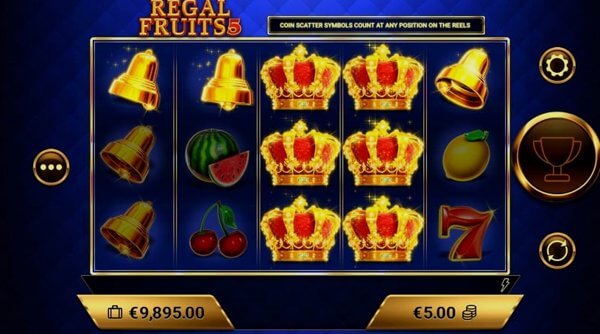 Comparison of slot machines Regal Fruits 5