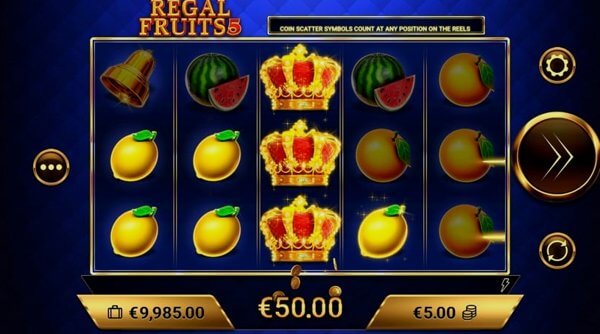 Regal Fruits 5 on mobile and PC