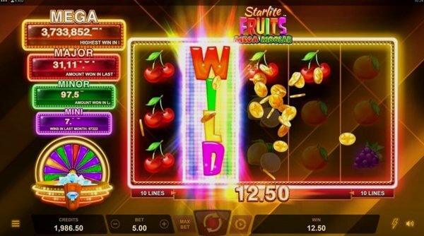 Starlite Fruits Mega Moolah – демо-версия и бесплатная игра