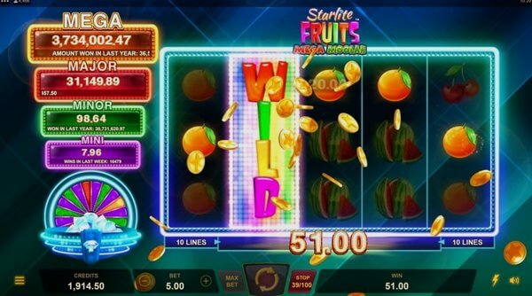 Starlite Fruits Mega Moolah Online – Pro and Cons